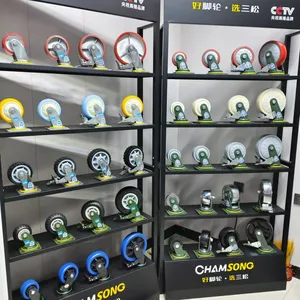 Mute Caster Steering Roller Directional Wheel Rubber Wheel Universal Pulley Crib Universal Wheel thumbnail-4