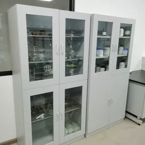 Laboratory All-Wood Glassware Cabinet Solid Wood Utensil Cabinet thumbnail-4