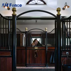Customized 12ft Prefabricated Galvanized Steel Horse Stable Sell Luxurious Portable Outdoor Horse Stall With Roof Stalel thumbnail-5