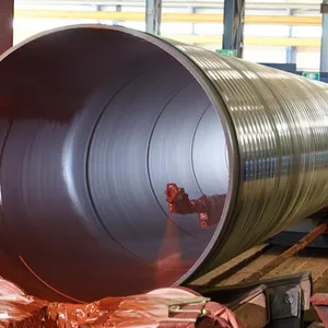 Spiral Welded Carbon Steel Large Diameter SSAW Steel Pipes A35 API 5L for Oil and Water Pipeline thumbnail-2