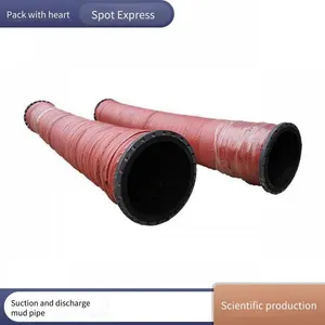 Large-diameter Drainage Rubber Hose, Custom-made by Langfeng Manufacturer, 3 Inches, for Mine Hydraulic Supports and Oil Transportation thumbnail-1