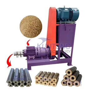 Rod Bar Log Stick Biomass Sawdust Briquette Machine Rice Husk Waste Wood Automatic Extruder Making Machine EPC thumbnail-1