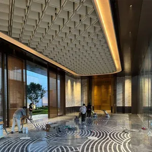 Factory-produced Honeycomb Aluminum Panel Partitions, Interior and Exterior Wall Aluminum Honeycomb Panels for Ceiling, Class a Fireproof Aluminum Alloy Composite Panels thumbnail-2