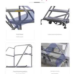 Etu Easy Ladder, Detachable and Multifunctional Mobile Ladder for Logistics, Warehousing, Workshop Production and Industrial Goods Picking thumbnail-4