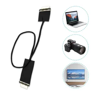 Micro Coax LVDS Cable 42AWG 30 Pin 0.5mm 100mm Cable Saaembly for Embedded Display Drone thumbnail-1