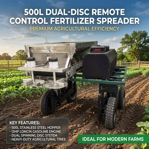 Self Propelled Remote Controlled Fertilizer Spreader Machine 500L Organic Compost Manure Spreading Equipment thumbnail-1