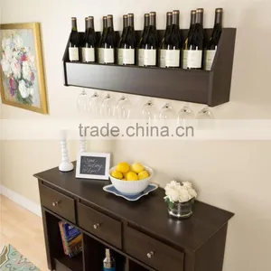 Hot Sale Wooden Wine Glass Hanger Wooden Wine Glass Shelf thumbnail-1