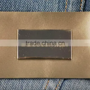 Practical High-ranking Metal Leather Jeans Patches thumbnail-6