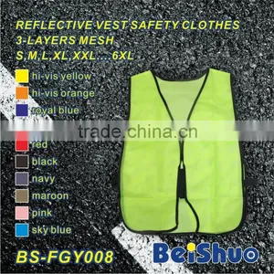 BS-FGY008 Reflective Safety Vest Clothing Black Side thumbnail-1
