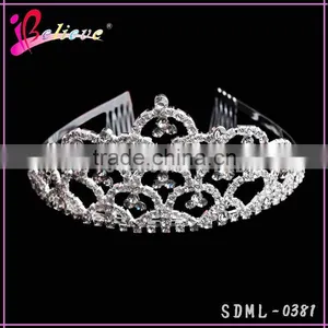Luxurious Crystal Wholesale Tiara Crown,diamond Bridal Crown Princess Crown for Girls thumbnail-3