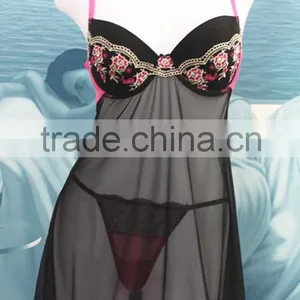 2016 Sexy Transparent Classial Lingerie Babydoll /nightywear/night Dress thumbnail-1