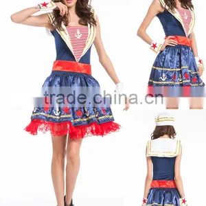 2016 Walson Hot Halloween Costumes Bulk Dropship Apparel Sailor Costume With Headband thumbnail-2