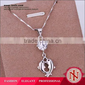 Unique Couple Fishes Design Custom Necklace LKNS925P021 thumbnail-1