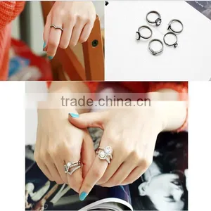 Round Pearl Gemstone Plated Women Ring Fashion Jewellery Gift thumbnail-3