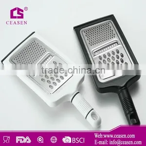 Good Quality Stainless Steel Flat Grater With pp Handle Food Vegetable Kitchen Grater thumbnail-1