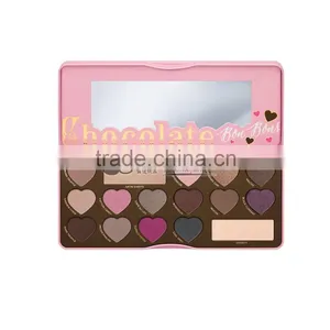 Heart Shape 16 Colors Private Label Cosmetics Eyeshadow Palette thumbnail-1