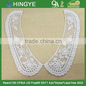 High Quality 100% Cotton Embroidery Neckline Designs HY004 thumbnail-1