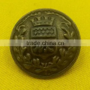 Metal Shank Button in Oxy Brass Color --- MJ1120 thumbnail-3