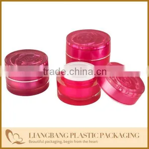 2015 Rose Jar Cosmetic Jar With Three Size and New Acrylic Cosmetic Jar thumbnail-1