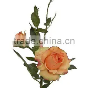 Polyester Flower, 50cmH Artificial Rose Spray, Silk Rose, High Quality Rose thumbnail-1