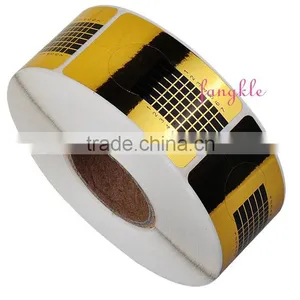 500pcs Square Gold Nail Art Form for Gel thumbnail-1