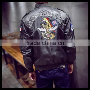 2016 Fashion Large Size Srping MA1 Air Force Pilot Coat Bomber Jacket With Retro Embroidery thumbnail-1