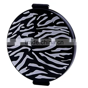 Fashion Zebra Printing Double Side Hand Mirror thumbnail-1