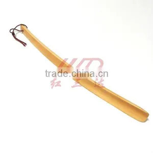Wooden Curve Shoe Horn Shoe Care With Long Size thumbnail-1