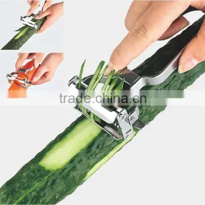 S/S 12*7.5*3 Kitchen Tools Double Stainless Steel Fruit&vegetable Peeler/potato Peeler Slicer thumbnail-1