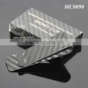Box Packing High-grade Aristocratic Family 100% Real Matt Color Carbon Fiber Money Clip Wallet thumbnail-1