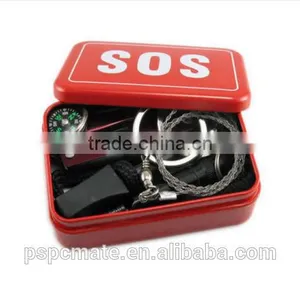 SOS Emergency Outdoor Equipment Field Survival Kit Box Self-Help Camping Tool thumbnail-6