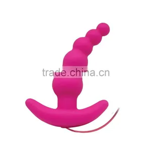 100% Pure Silicone Vibrating Open Sexy Girl Full Photo Prostate Massager, Anal Plug for Man Quality Choice thumbnail-3
