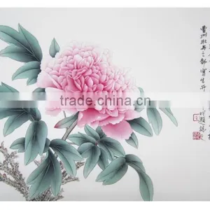 Pure Handmade Diy Painting by Numbers Famous Art Paintings Peony Paintings thumbnail-2
