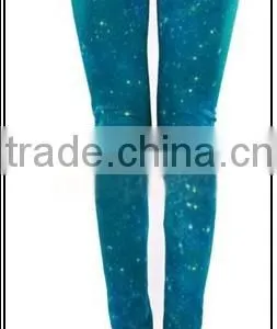 Purple Nebula Aurora Space Print Yoga Galaxy Sport Leggings thumbnail-2
