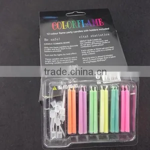 Wholesale Birthday Party Candle With Colorful Flame ( Red , Yellow , Blue and Purple) Quality Choice thumbnail-1