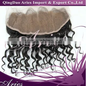 High Quality Brazilian Remy Human Hair 13"x4" Lace Frontal #1/#1b/#2/#4 thumbnail-1