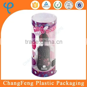 Customized Wholesale Clear Plastic Round Box for Computer Mouse thumbnail-1