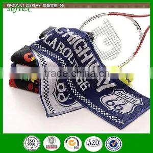 Outdoor Daily Soft Cotton Stripe Towel Sport With Logo thumbnail-1