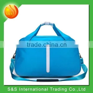 Blue Male and Female Business Travelers Folding Sky Travel Luggage Bag thumbnail-1