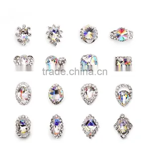2016 Factory Supply Fashion Nail Art Alloy Rhinestone Decoration New Nail Crystal thumbnail-1