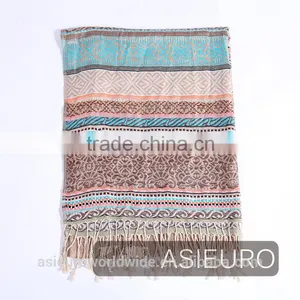 Fancy Colors Viscose Yarn Dyed Stole, BSCI and Sedex thumbnail-2