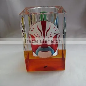 Custom Design Chinoiserie Office Crystal Pen Holder thumbnail-2