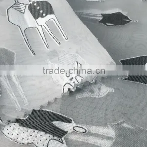 Cheap T/R Cutting Motif Woven Organza Fabric thumbnail-4