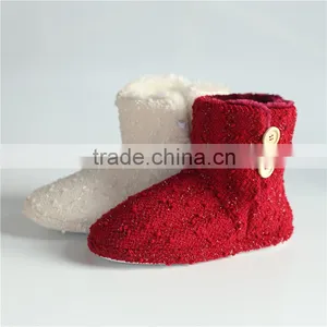 Ladies Slipper Boots With Button thumbnail-1