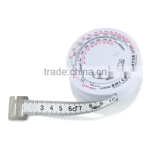 Round ABS Printing Case BMI Calculator Measuring Tape Meters Personalized Ribbon thumbnail-4