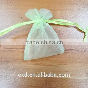 Gold Custom Pure Silk Organza Bags/pouch for Necklace thumbnail-3