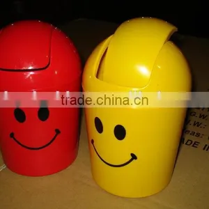 BT011 Desktop Round Plastic pp Mini Trash Can thumbnail-6