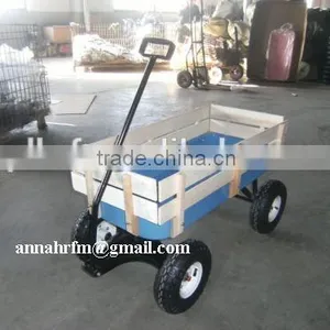 Pull Along Trailer Wagon Woody Cart Trolley thumbnail-1