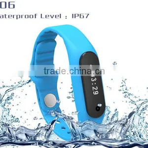 2015 Newest Xiaomi E06 Smart Bracelet/wristband Touch Screen Fitness Wearable for IOS and Android Smartphone thumbnail-2