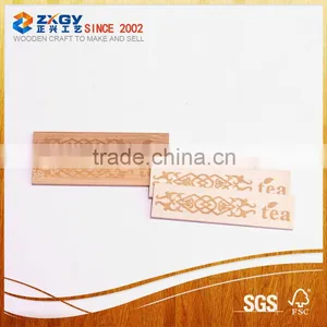 Hot Sale Lasering Wood Pieces for Tea thumbnail-1